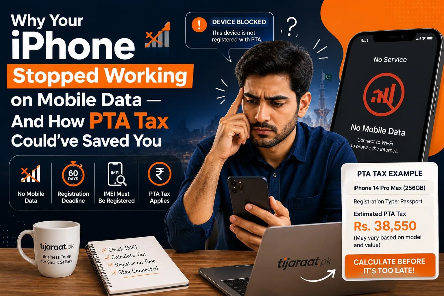 Why Your iPhone Stopped Working on Mobile Data And How PTA Tax Could've Saved You